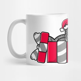 Cute Plymouth Rock Chicken in Christmas Gift Mug